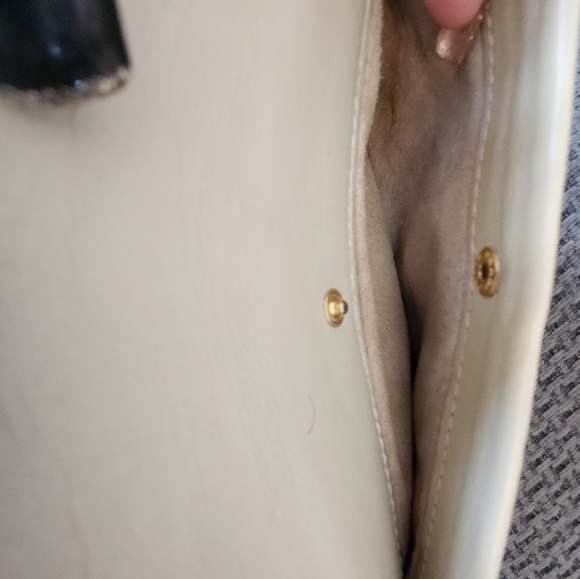 Sold Prada Glace Calf Leather Crossbody Handbag with Push Lock Chain Strap - Picture 9 of 13